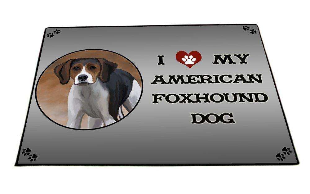 I Love My American Foxhound Dog Indoor/Outdoor Floormat