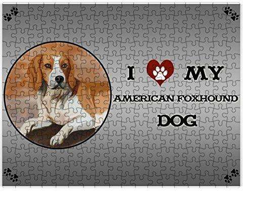 I Love My American Foxhound Dog Puzzle