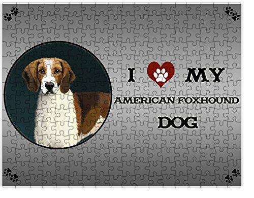 I Love My American Foxhound Dog Puzzle