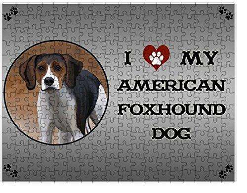 I Love My American Foxhound Dog Puzzle