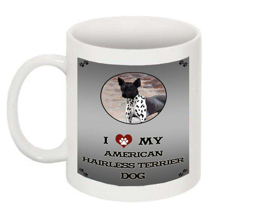 I Love My American Hairless Terrier Dog Mug