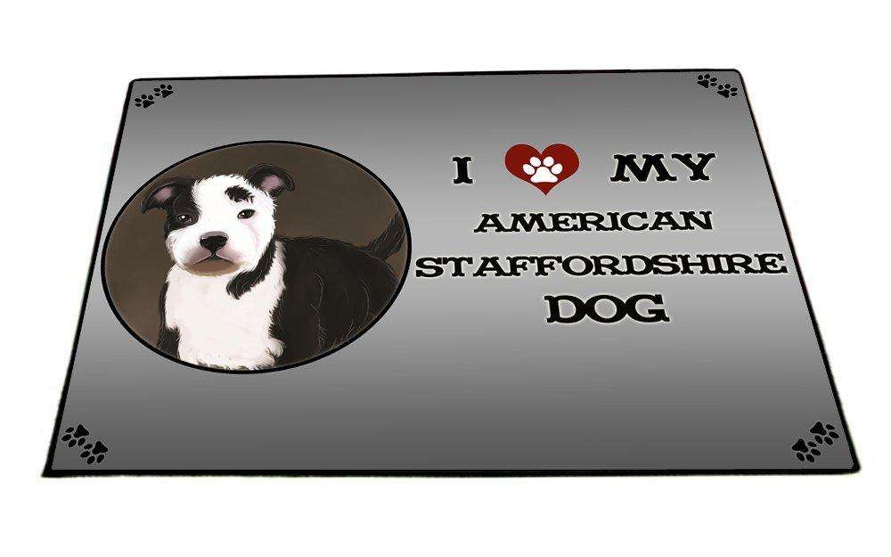 I Love My American Staffordshire Dog Indoor/Outdoor Floormat