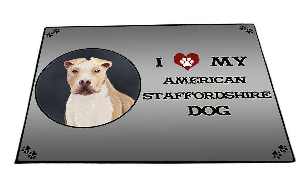 I Love My American Staffordshire Dog Indoor/Outdoor Floormat