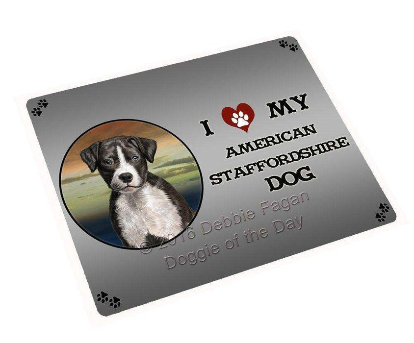 I Love My American Staffordshire Dog Magnet Mini (3.5" x 2")