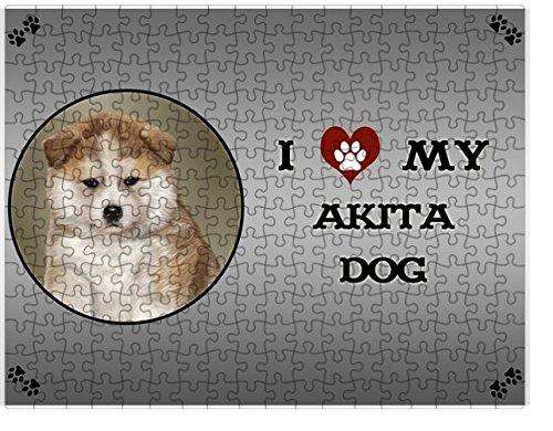 I Love My American Staffordshire Dog Puzzle with Photo Tin