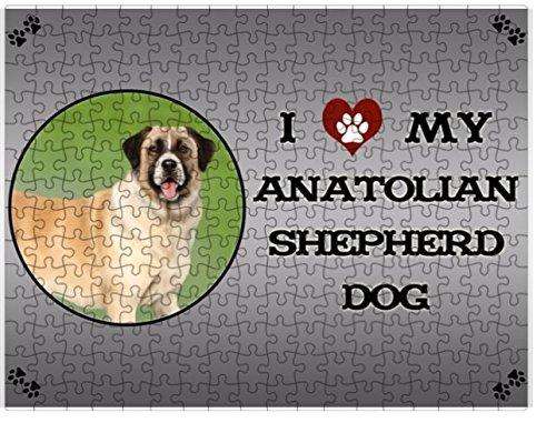 I Love My Anatolian Shepherd Dog Puzzle with Photo Tin