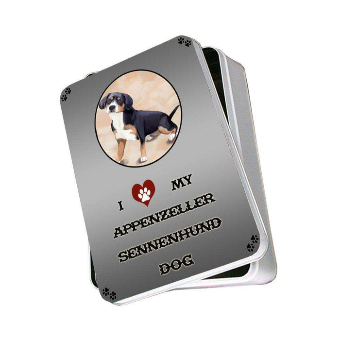 I Love My Appenzeller Sennenhund Dog Photo Storage Tin