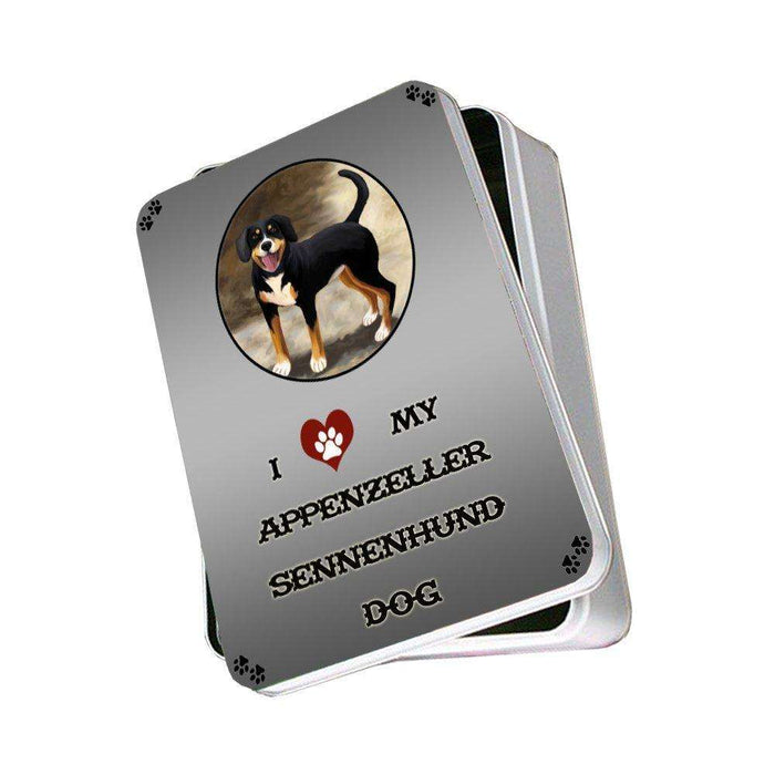 I Love My Appenzeller Sennenhund Dog Photo Storage Tin