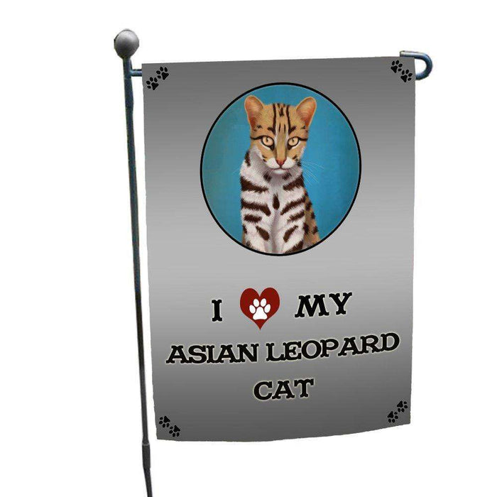 I Love My Asian Leopard Cat Garden Flag