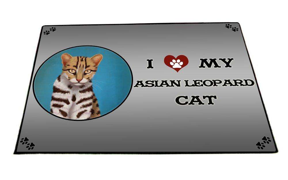 I Love My Asian Leopard Cat Indoor/Outdoor Floormat