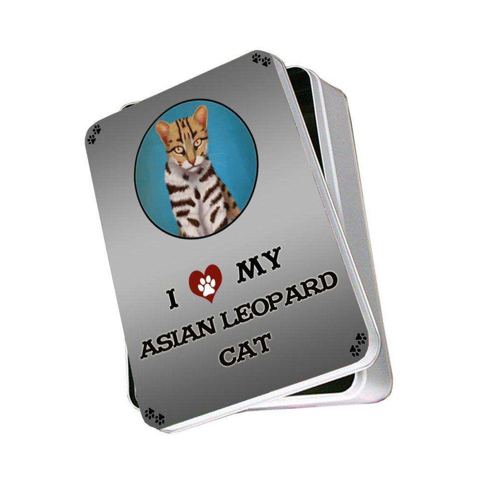 I Love My Asian Leopard Cat Photo Storage Tin