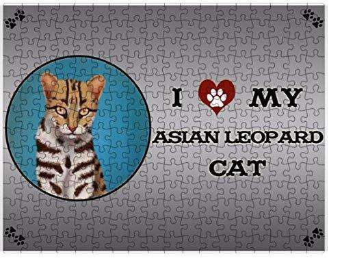 I Love My Asian Leopard Cat Puzzle with Photo Tin