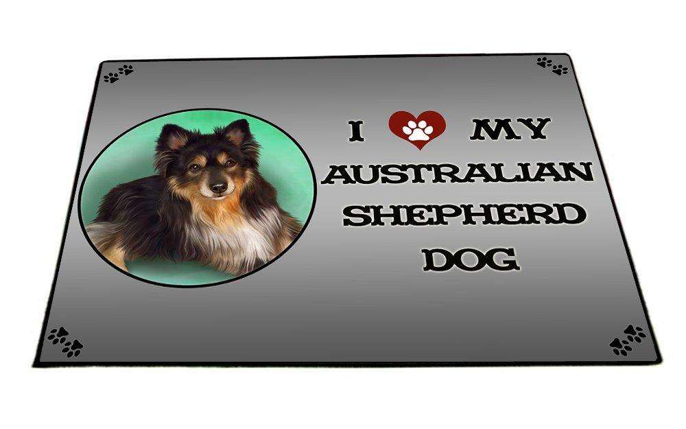 I Love My Australian Shepherd Dog Indoor/Outdoor Floormat