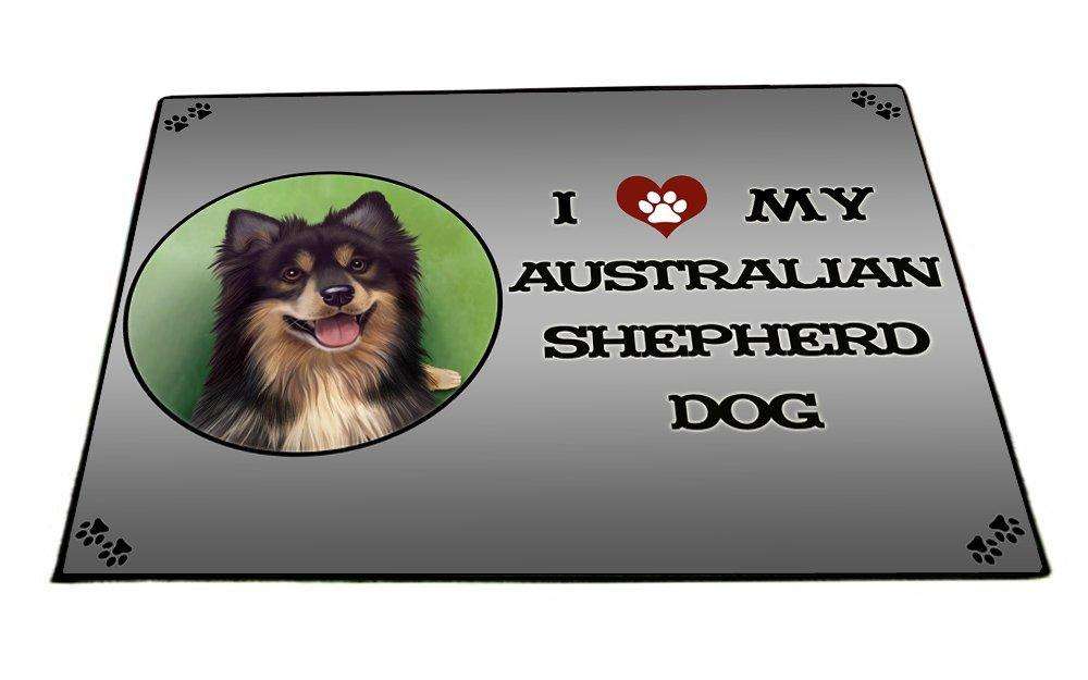 I Love My Australian Shepherd Dog Indoor/Outdoor Floormat