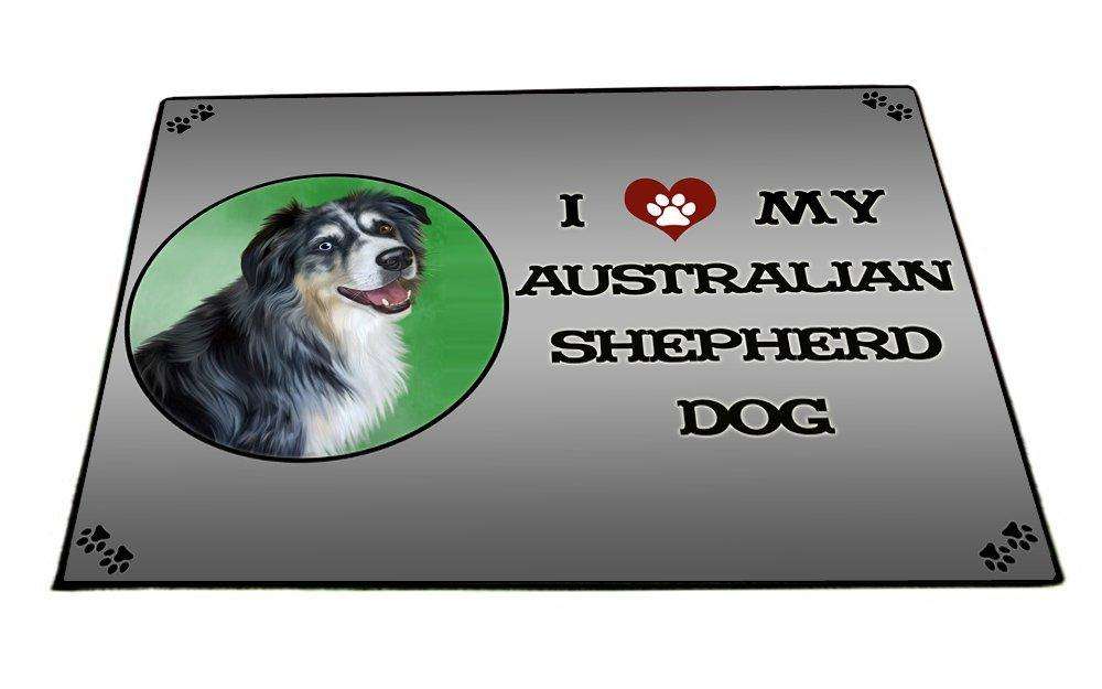 I Love My Australian Shepherd Dog Indoor/Outdoor Floormat