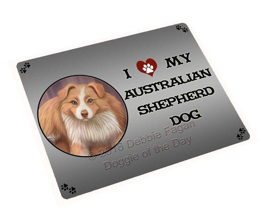 I Love My Australian Shepherd Dog Large Refrigerator / Dishwasher Magnet