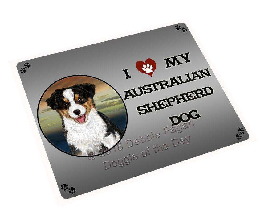 I Love My Australian Shepherd Dog Large Refrigerator / Dishwasher Magnet