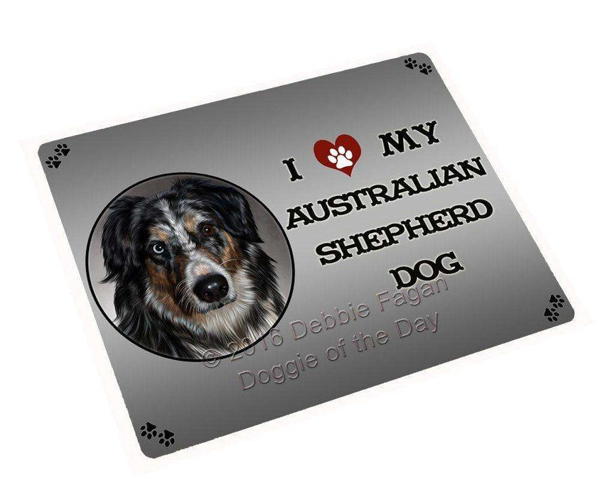 I Love My Australian Shepherd Dog Large Refrigerator / Dishwasher Magnet