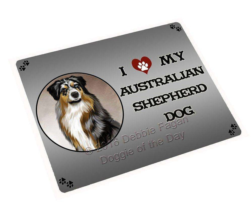 I Love My Australian Shepherd Dog Large Refrigerator / Dishwasher Magnet