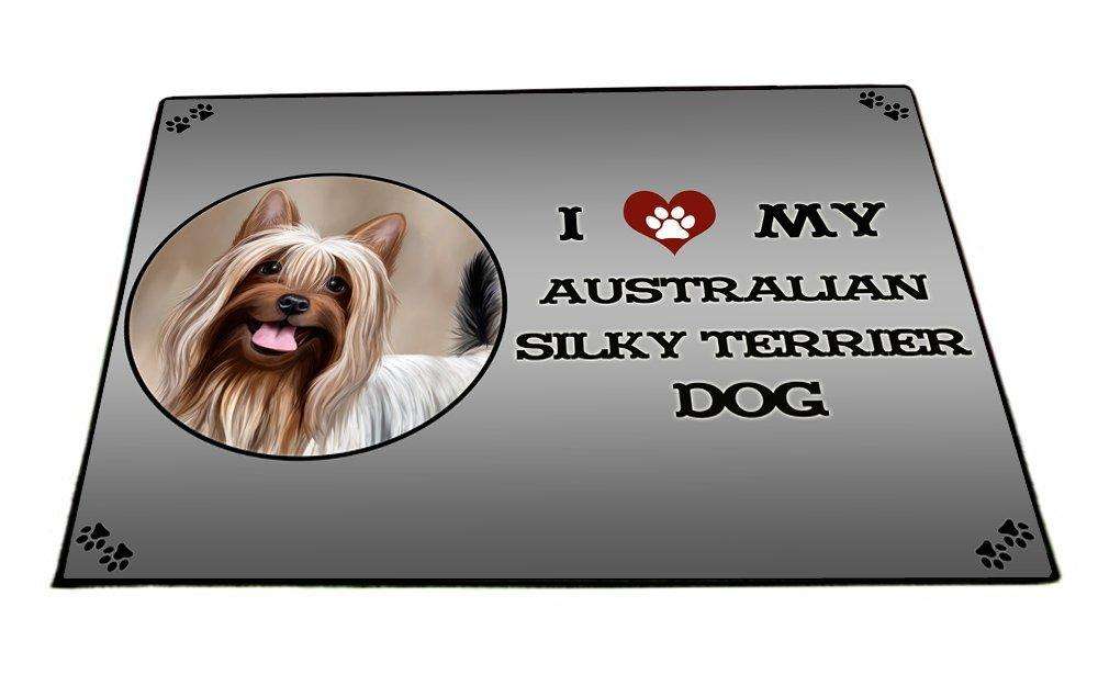I Love My Australian Silky Terrier Dog Indoor/Outdoor Floormat