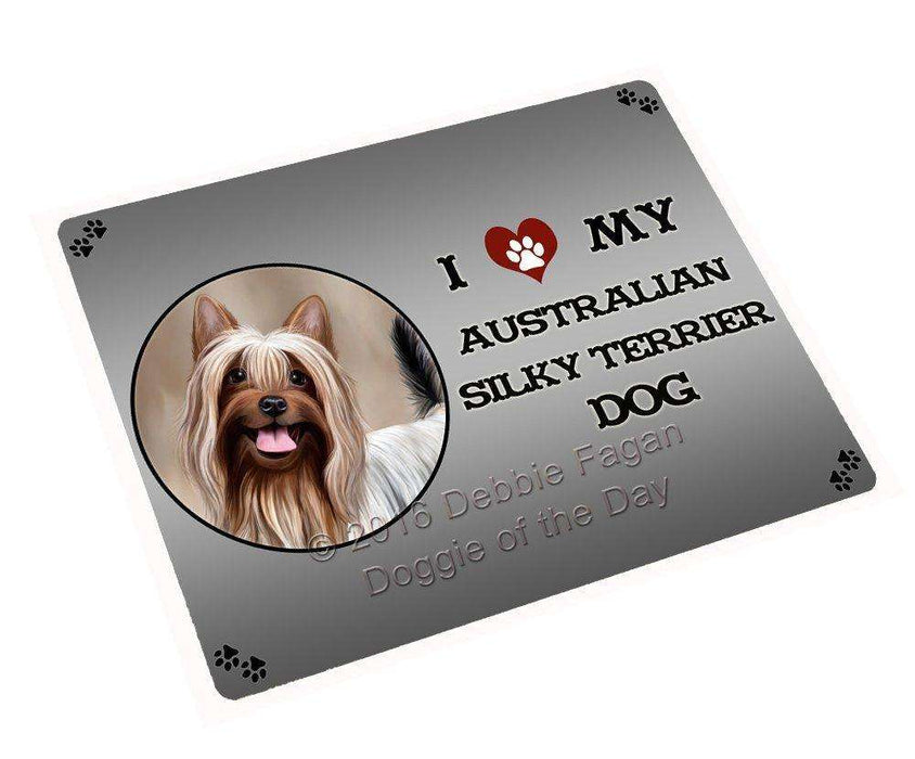 I Love My Australian Silky Terrier Dog Large Refrigerator / Dishwasher Magnet