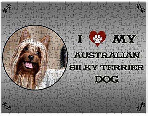 I Love My Australian Silky Terrier Dog Puzzle
