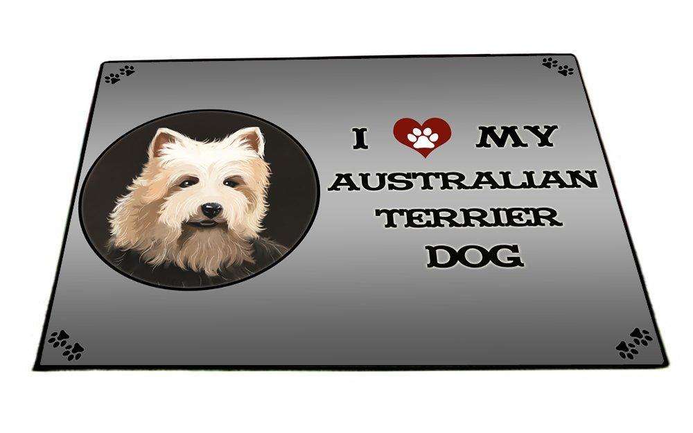 I Love My Australian Terrier Dog Indoor/Outdoor Floormat