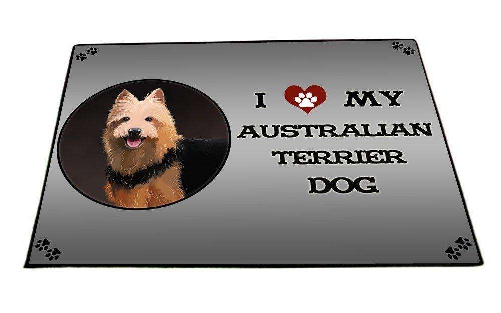 I Love My Australian Terrier Dog Indoor/Outdoor Floormat