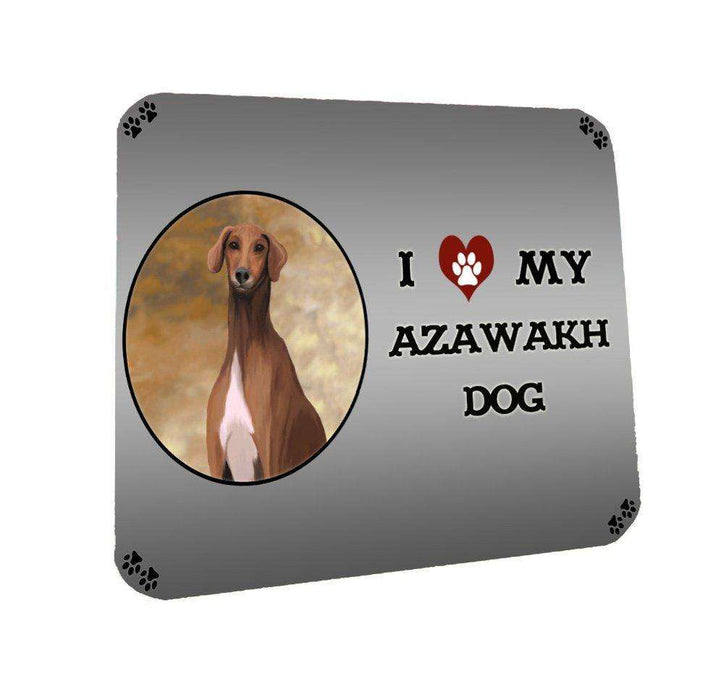 I Love My Azawakh Dog Coasters Set of 4