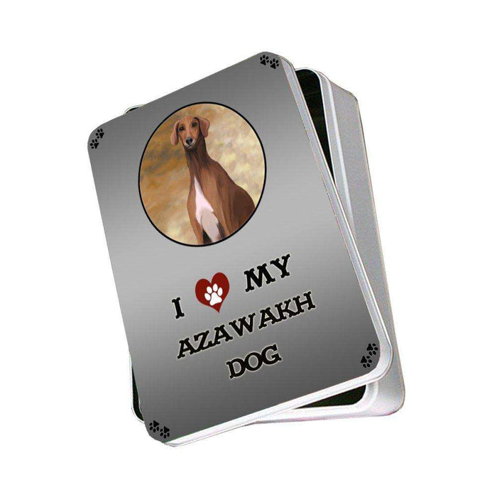 I Love My Azawakh Dog Photo Storage Tin