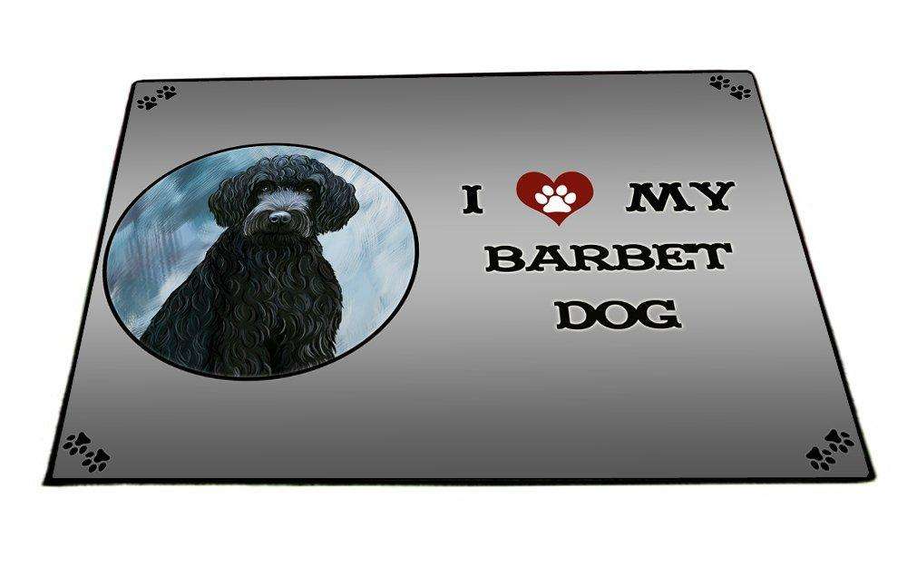I Love My Barbet Dog Indoor/Outdoor Floormat