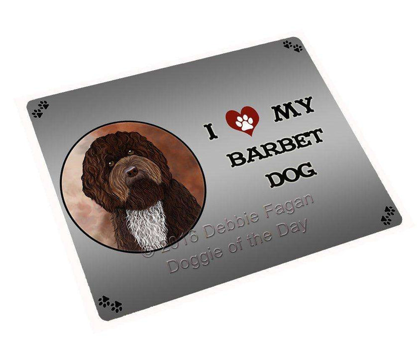 I Love My Barbet Dog Large Refrigerator / Dishwasher Magnet