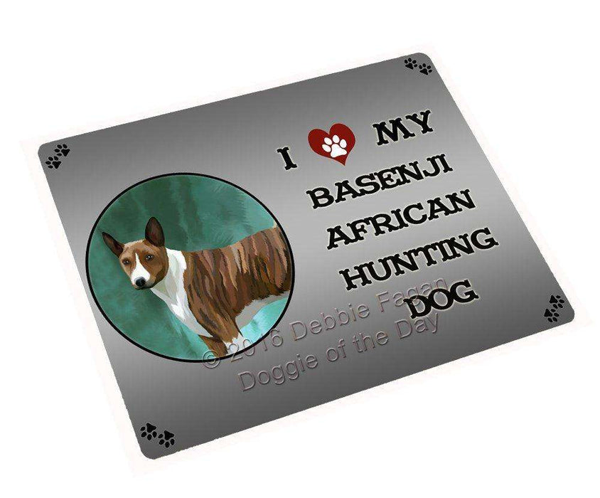 I Love My Basenji African Hunting Dog Large Refrigerator / Dishwasher Magnet
