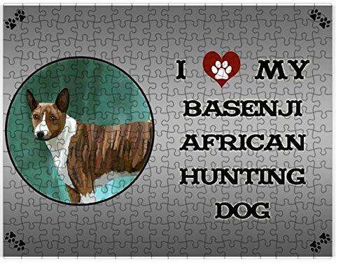 I Love My Basenji African Hunting Dog Puzzle