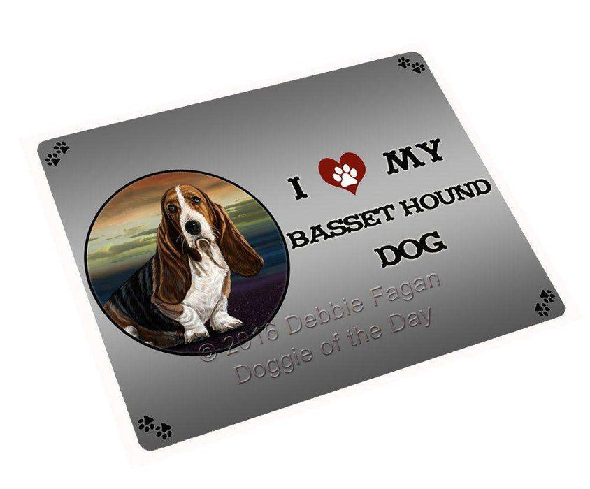 I Love My Basset Hound Dog Large Refrigerator / Dishwasher Magnet
