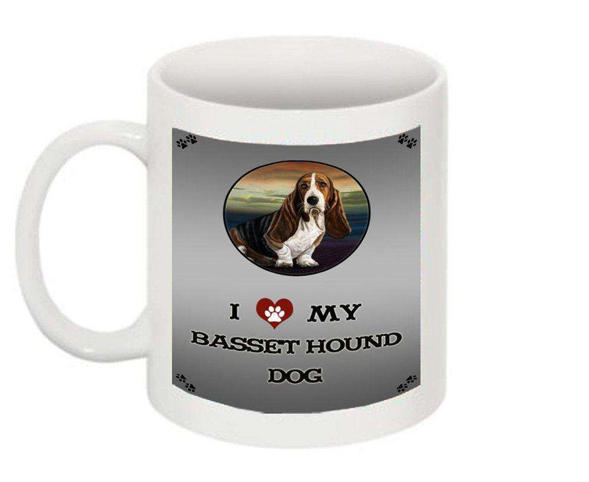 I Love My Basset Hound Dog Mug