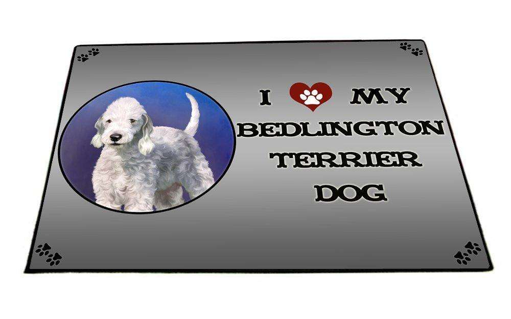 I Love My Bedlington Terrier Dog Indoor/Outdoor Floormat