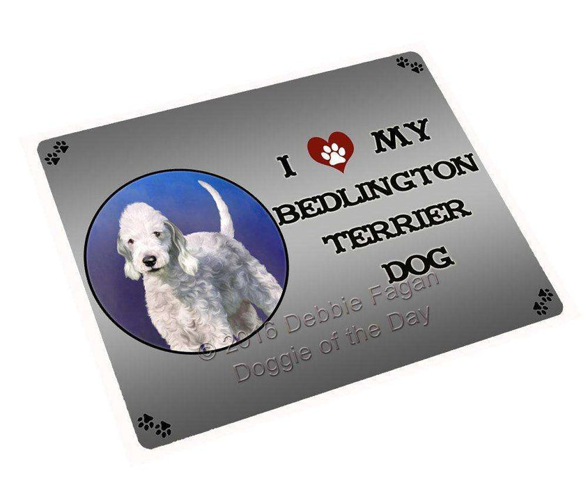 I Love My Bedlington Terrier Dog Large Refrigerator / Dishwasher Magnet