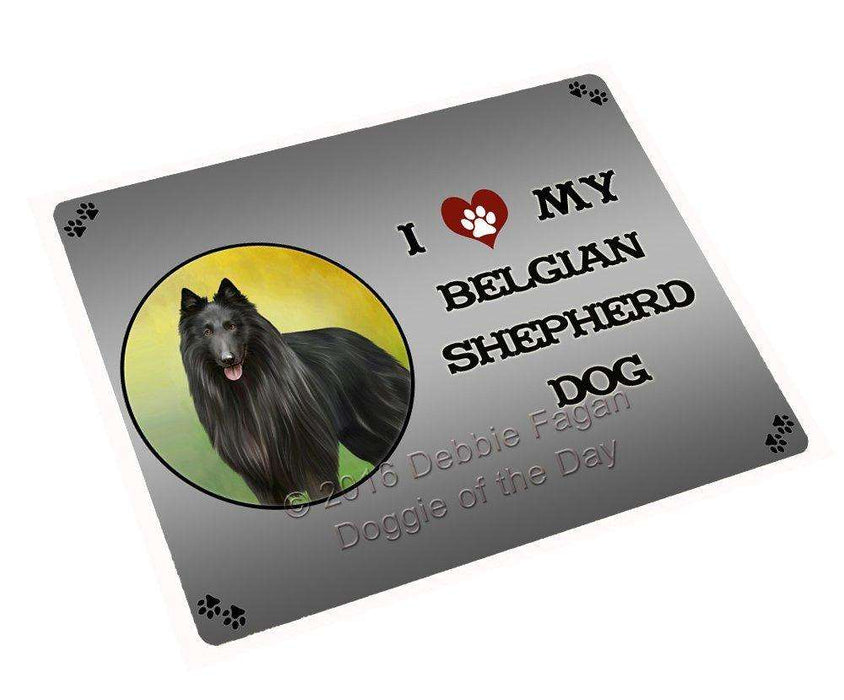 I Love My Belgian Shepherd Dog Large Refrigerator / Dishwasher Magnet