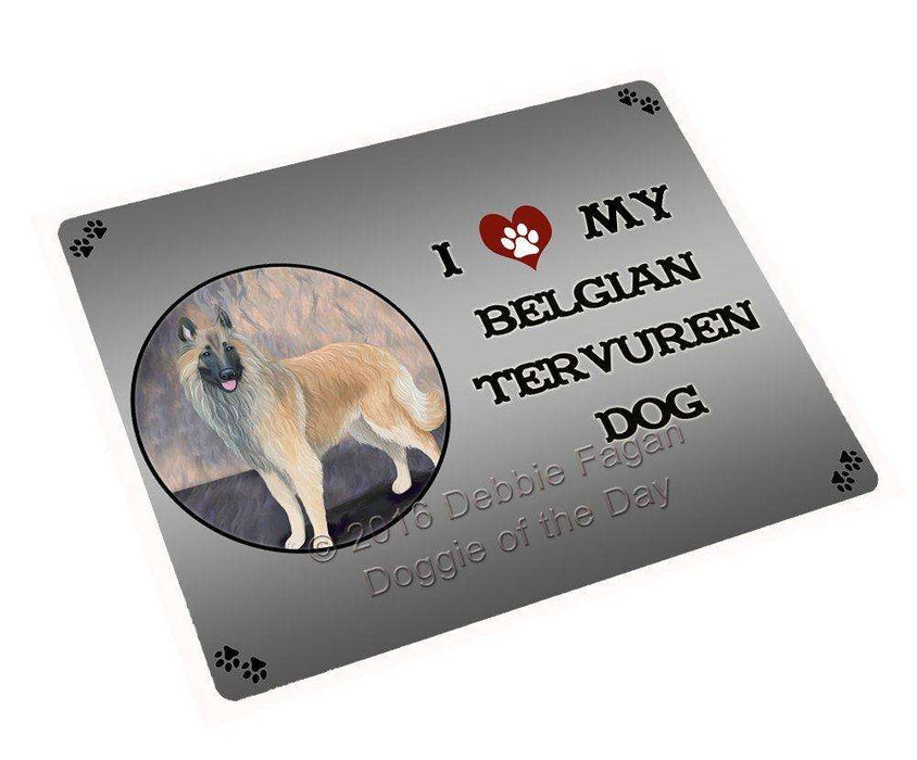 I Love My Belgian Tervuren Dog Large Refrigerator / Dishwasher Magnet