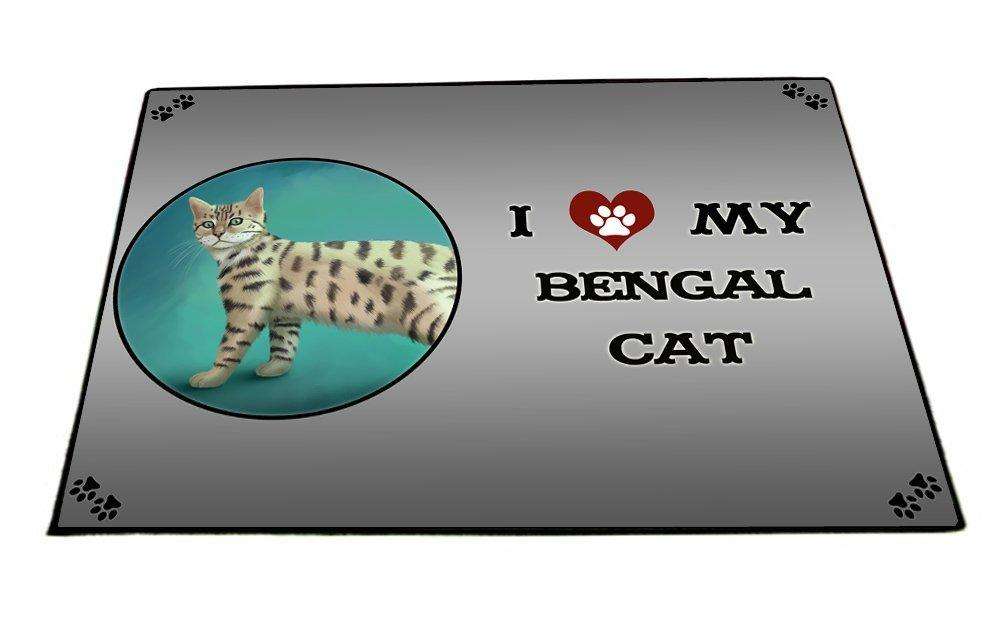 I Love My Bengal Cat Indoor/Outdoor Floormat
