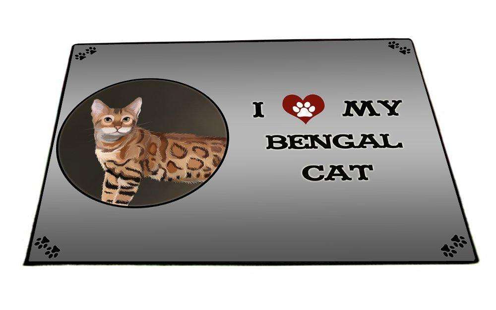 I Love My Bengal Cat Indoor/Outdoor Floormat