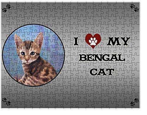 I Love My Bengal Cat Puzzle with Photo Tin (300 pc.)