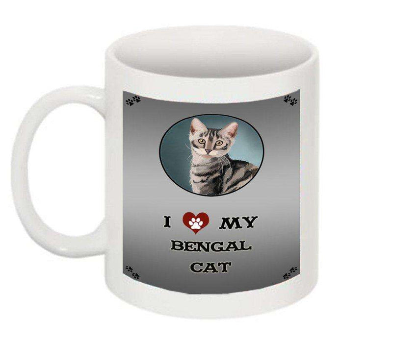I Love My Bengal Cat Silver Mug
