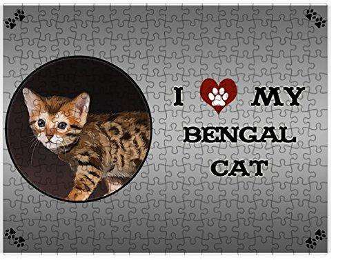 I Love My Bengal Kitten Cat Puzzle