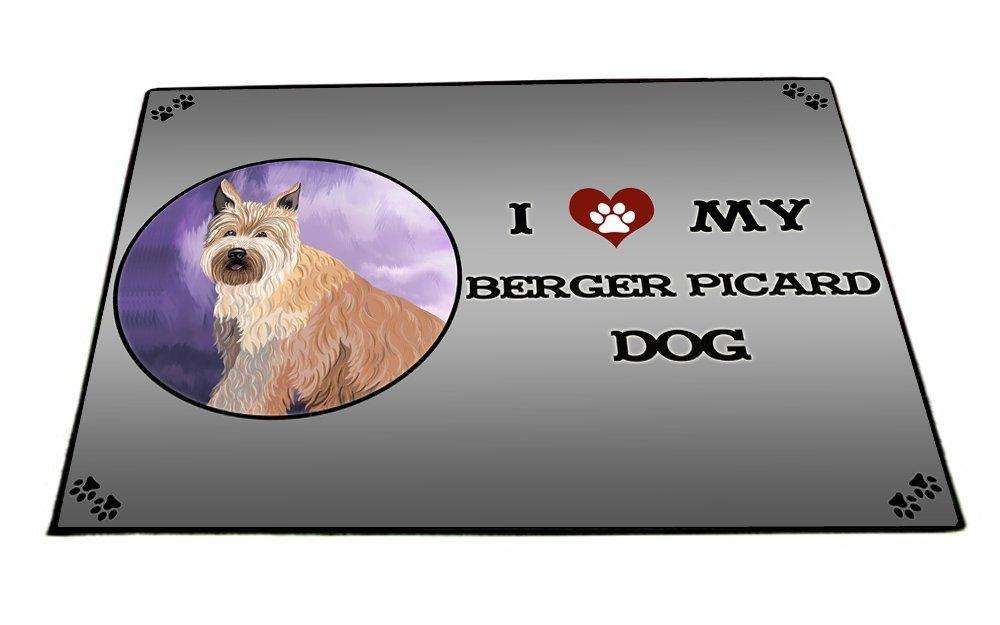 I Love My Berger Picard Dog Indoor/Outdoor Floormat