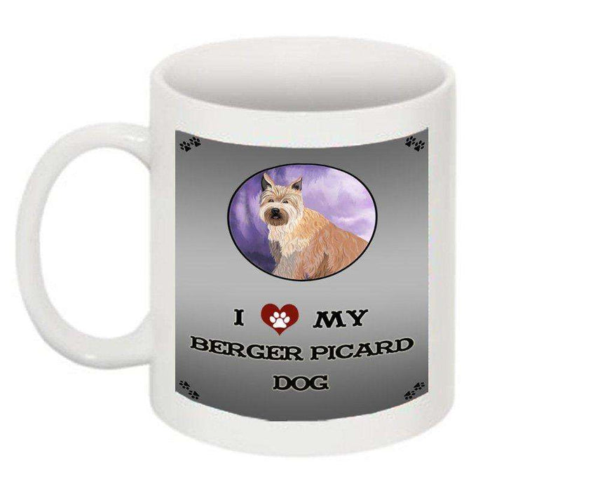 I Love My Berger Picard Dog Mug