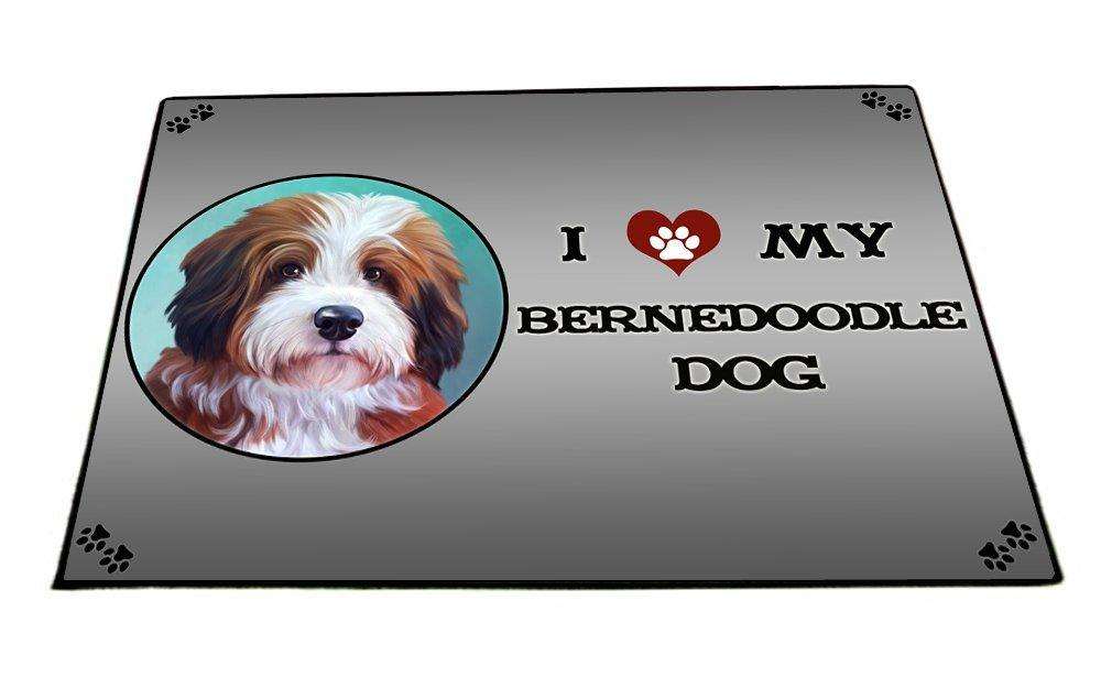 I Love My Bernedoodle Dog Indoor/Outdoor Floormat