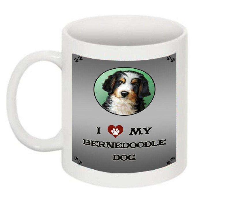I Love My Bernedoodle Dog Mug
