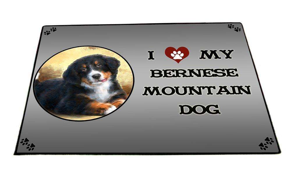 I Love My Bernese Mountain Dog Indoor/Outdoor Floormat
